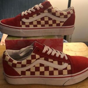Red and White Checkered Vans